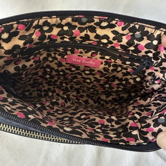 Vera Bradley Iconic RFID Navy Blue Quilted Crossbody LIKE NEW - Picture 5 of 7